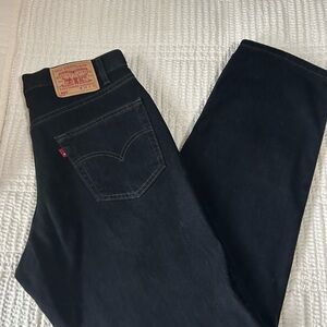 Levi's Men's Black Straight Jeans